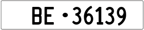 Truck License Plate
